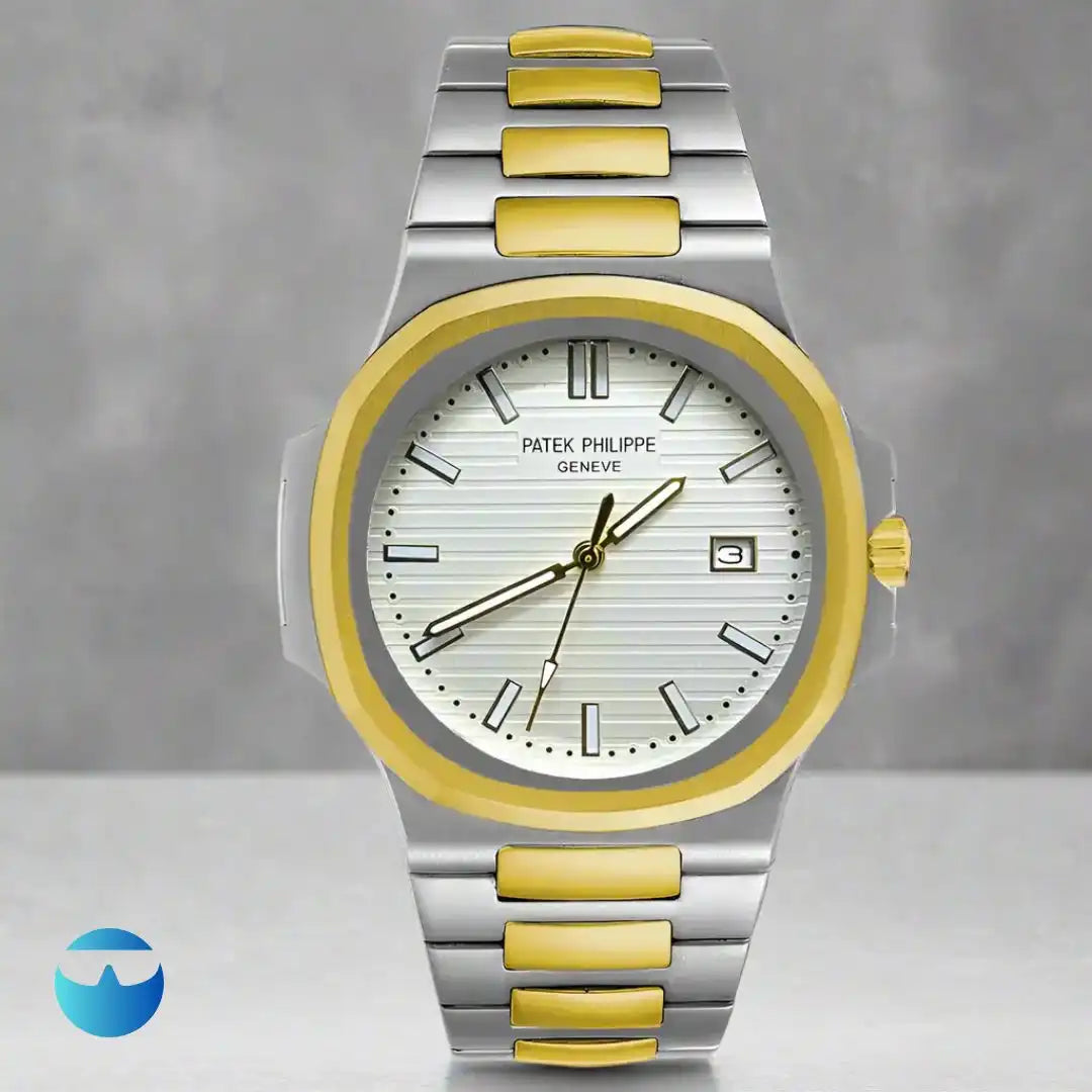 patek philippe geneve Two Tone White Watch ChushMato
