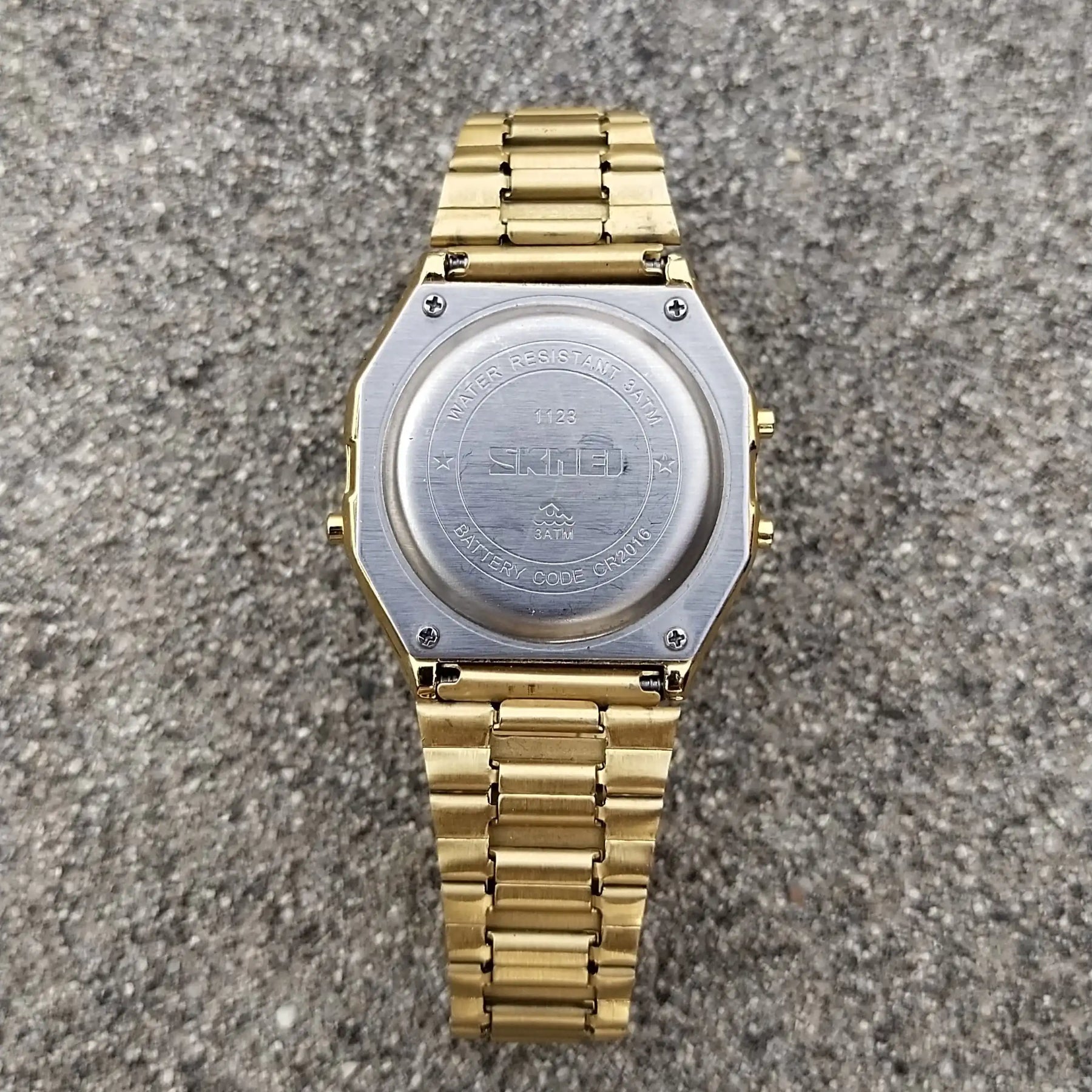 Skmei 1123 Unisex Digital Golden Watch