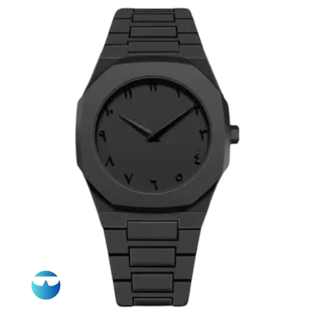 Full Black Arabic Aura Watch