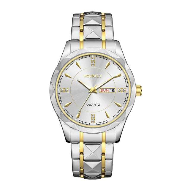 Elegant HOURSLY Quartz Wristwatch