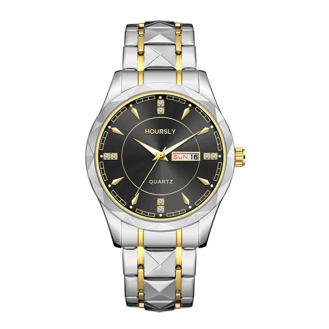 Elegant HOURSLY Quartz Wristwatch