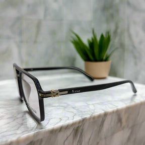 PK Star Rectangular Black Eyeglasses Frame- 90 view