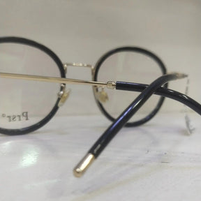 Prsr Round Metal Eyeglasses – Stylish Gold & Black Prescription Frames Edge