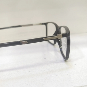 Classic Black Silver Trim Eyeglasses – Model 8002