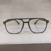 Stylish Blue Rectangular Eyeglasses with Double Bridge | Lightweight Frame