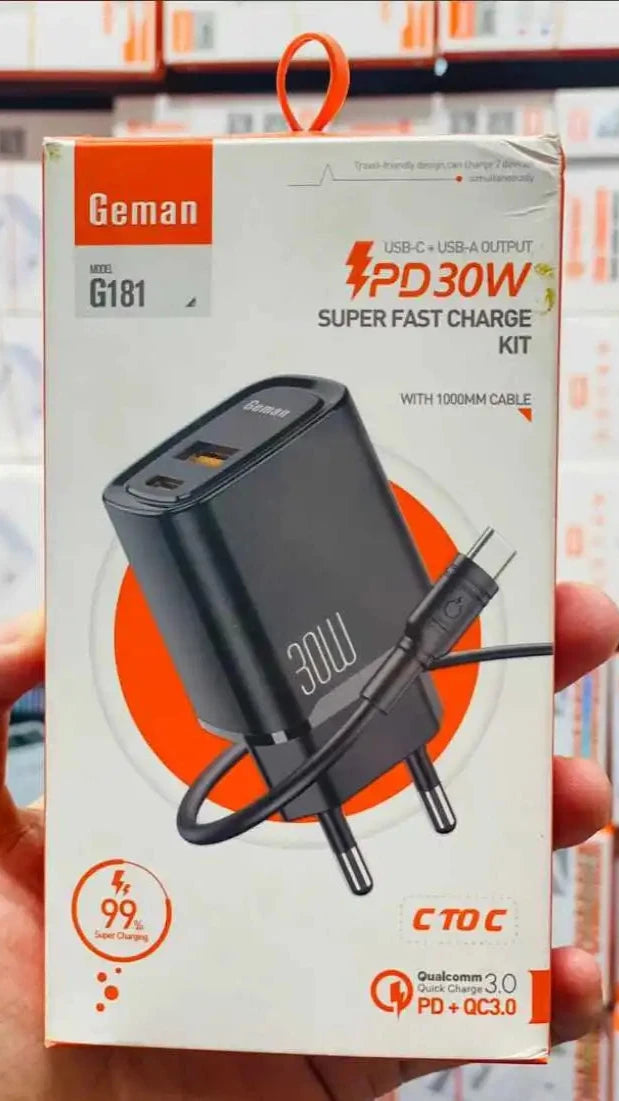 geman-g-181-pd-30w-fast-charger-with-type-c-cable-dual-ports-chushmato-chargers_1