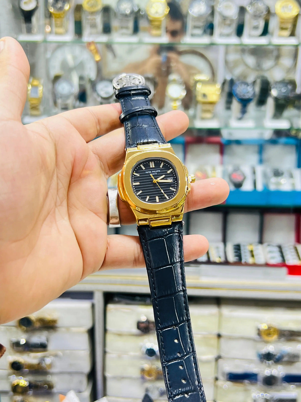 Patek Philippe Geneve Leather Belt Date Watch - Limited Edition