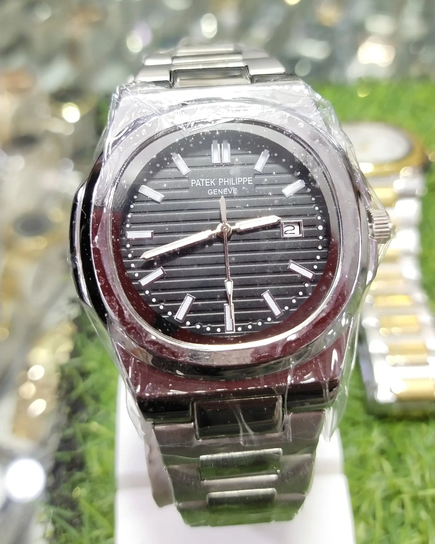 AAA Patek Philippe geneve Silver Black ChushMato