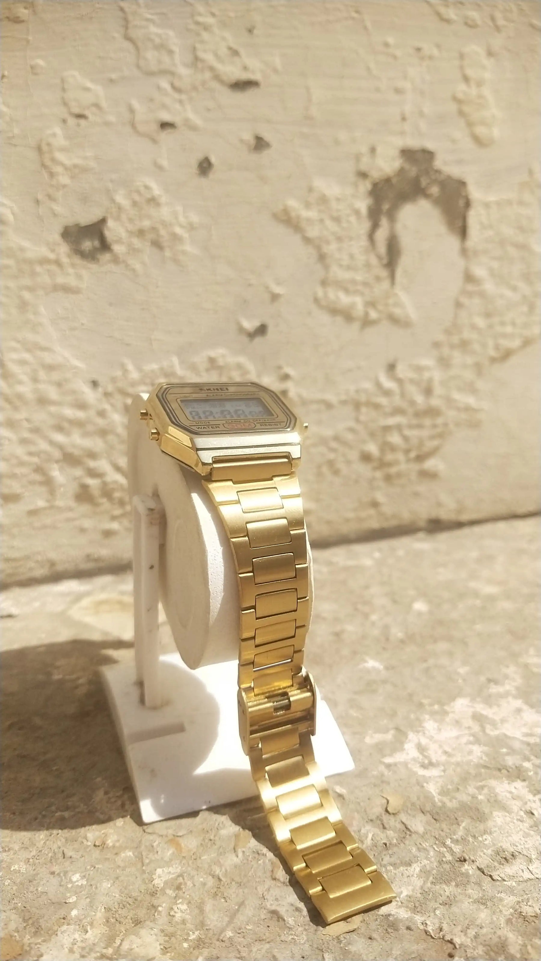 Skmei 1123 Unisex Digital Golden Watch