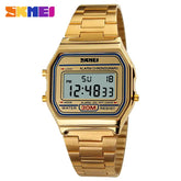 Skmei 1123 Unisex Digital Golden Watch