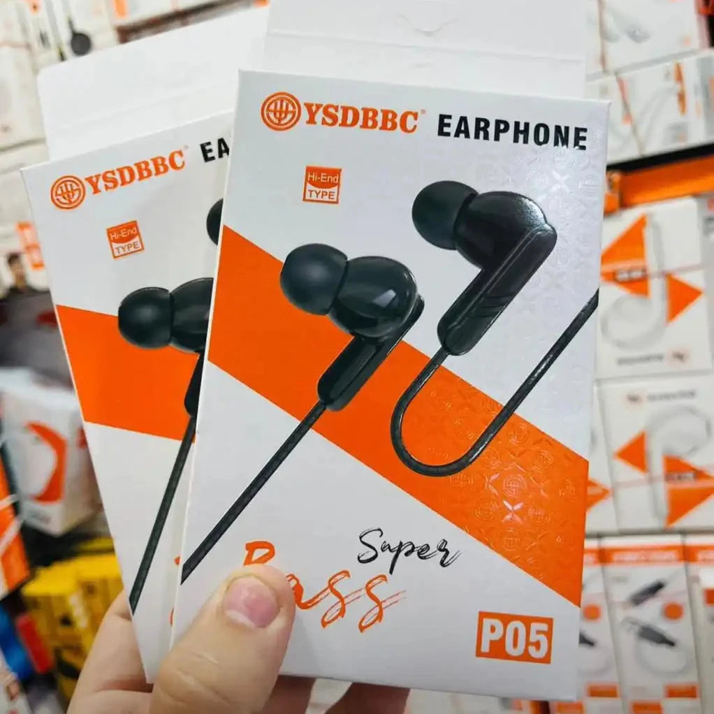 YSDBBC P05 Super Bass Earphones – Premium Sound & Comfort | ChushMato