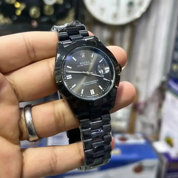 Premium RLX Luxury Silver Chain Date Watch AAA Copy