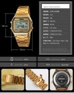Skmei 1123 Unisex Digital Golden Watch - Image 8
